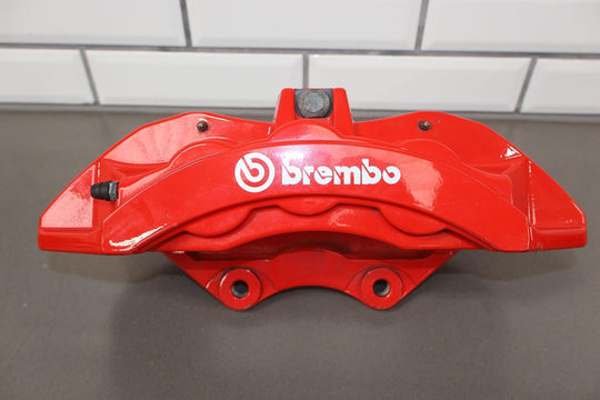 2015-2023 Dodge Challenger Hellcat OEM Brembo 6/4 Piston Brake Caliper Set Red