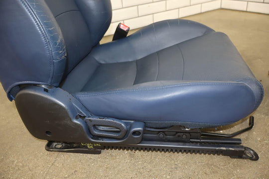 2000-2005 Honda S2000 OEM Leather Bucket Seat Set (Left/Right) Blue