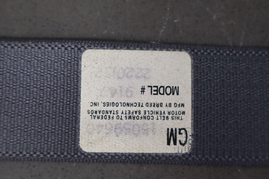 01-02 Chevy GMC Silverado Sierra 2500HD Crew Cab Left Rear Seat Belt (Graphite)