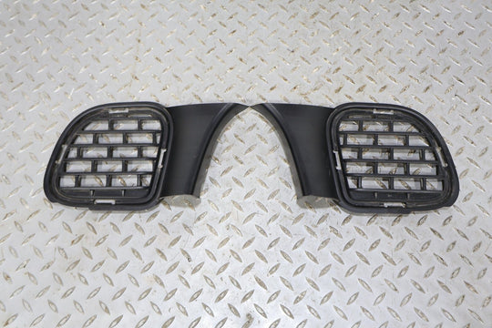 15-17 Dodge Challenger Hellcat OEM Pair LH&RH Lower Front Bumper Grilles (Black)