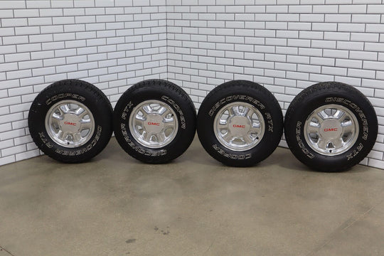 00-06 GMC Yukon/Sierra 1500 6x5.5 16x7 Aluminum Wheel/Tire Set 255/70/R16 Tires