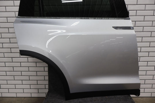 16-20 Tesla Model X Rear Right RH Falcon Door W/ Glass (Silver Metallic PMSS)