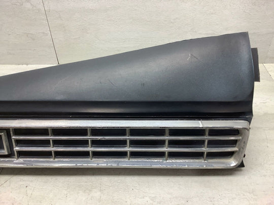 1973 Ford LTD Galaxie 500 Rear Tail Finish Panel - Black W/ Chrome Trim