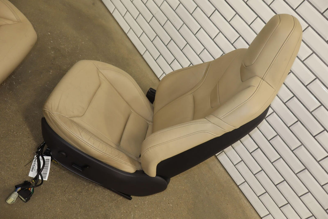 2016 Tesla Model S Gen 3 Seat Set (Front/Rear) Tan Leather