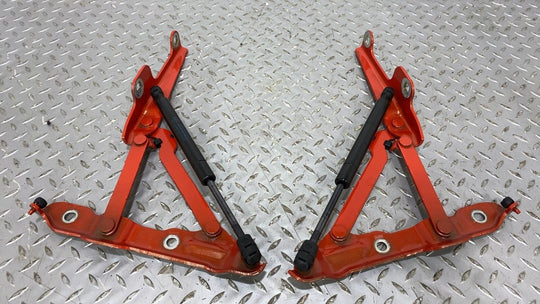 10-15 Chevy Camaro Pair LH & RH Decklid/Trunk Hinges Coupe (Inferno Orange GCR)