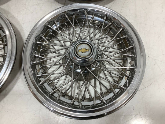 91-96 Chevy Caprice OEM 15" Wheel Covers / Hub Caps (Set of 4) Wire Type