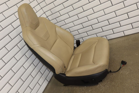 16-20 Tesla Model S Front Right Passenger Power Leather Seat (Tan) Tested