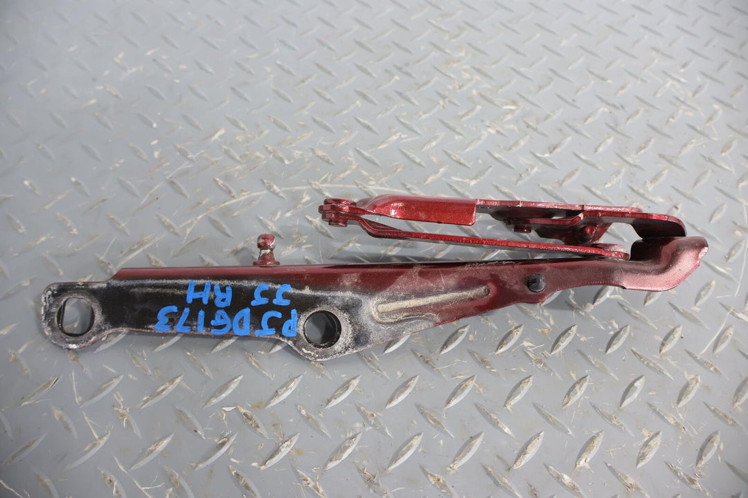 08-23 Dodge Challenger Pair LH & RH Hood Hinges OEM (Octane Red PRV)