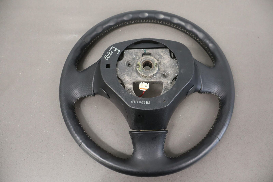 04-05 Mazda Miata NB Black Leather Steering Wheel OEM Light Wear