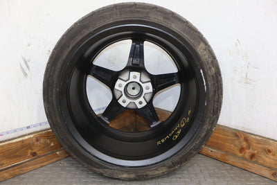 08-15 Mitsubishi Evo X ESR 18x9.5 ET22 Wheels W/ Tires Set of 4 (Curb Rash)