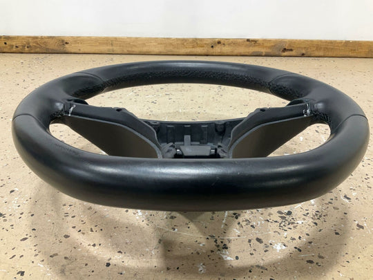 16-21 Tesla Model S Leather Steering Wheel (Black) OEM 1005279-00-E