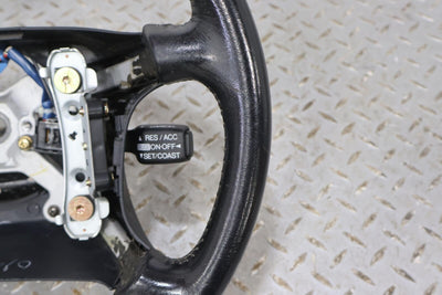 92-96 Lexus SC300 & SC400 Leather OEM Steering Wheel (Black LD20) Worn