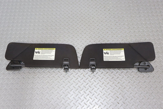 10-14 Ford Mustang Coupe Pair LH&RH Interior Sun Visors (Black)