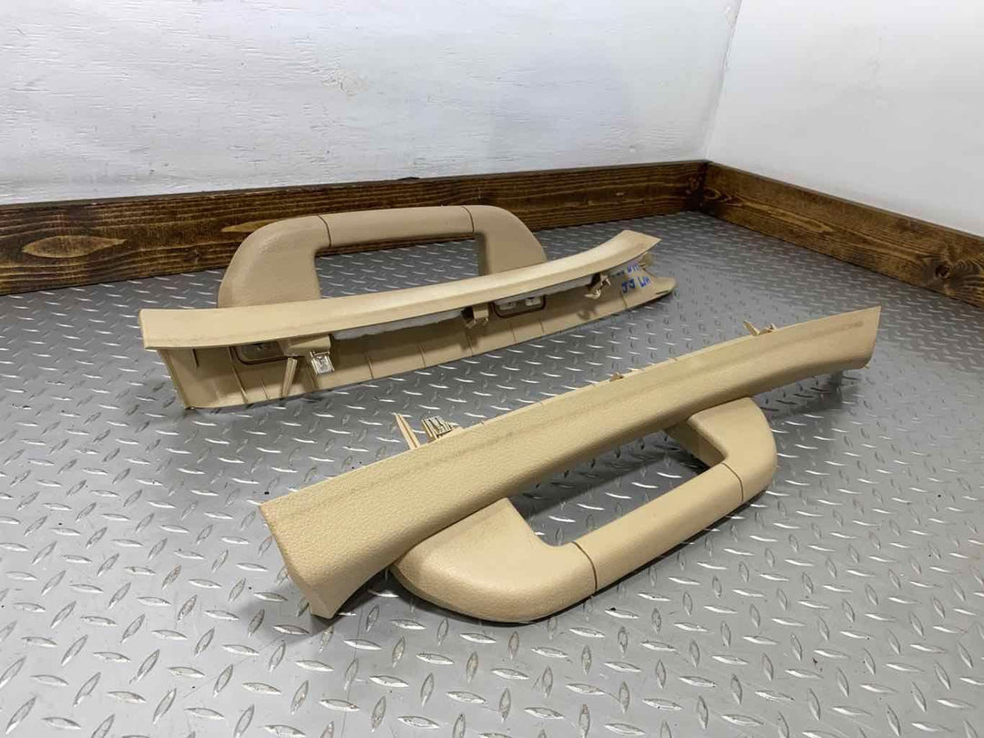 08-10 Ford F250SD Pair Left & Right Interior A Pillar Trim Panels (Camel 5P8CA)