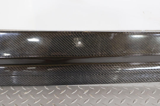 16-19 Cadillac CTS-V Sedan Left Carbon Fiber Factory Rocker Moulding Extension