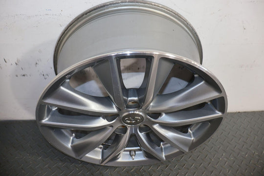 14-17 Infiniti Q50 17X7.5 OEM 5 V Spoke Wheels Set of 4 (Painted Silver)