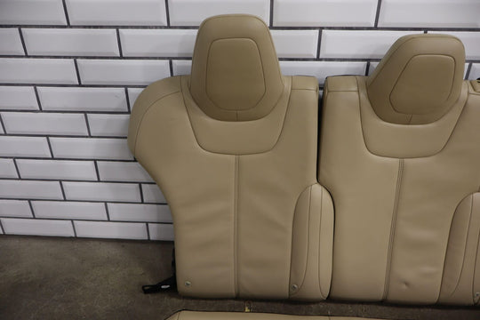 16-20 Tesla Model S Rear 2nd Row Leather Bench Seats (Tan) See Photos