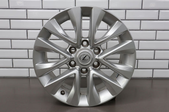 14-20 Lexus GX460 18x7.5 OEM 6 Spoke Split V Wheel (Silver) W/ Center Cap