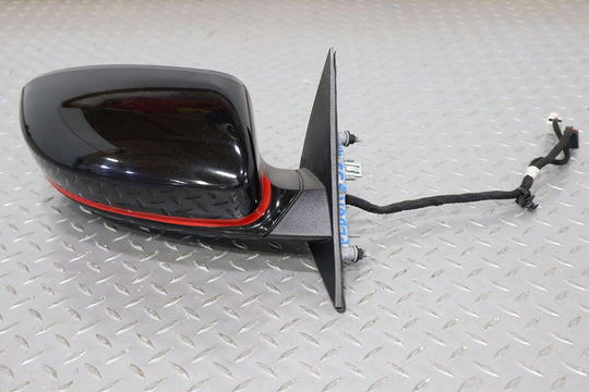 15-20 Dodge Charger Right Passenger Power Heated Door Mirror (Pitch Black/Red)