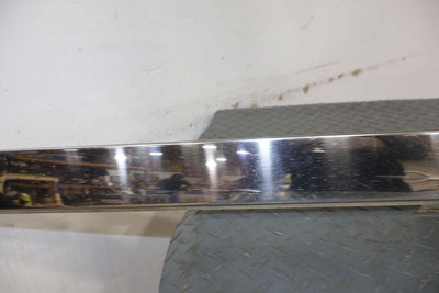 87-89 Cadillac Brougham Right Chrome OEM Rocker Moulding (Lt. Weathered) Dented