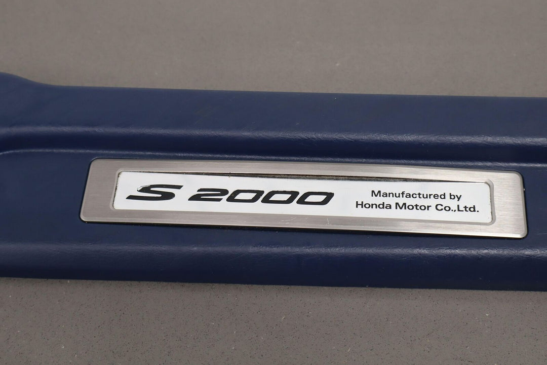 2000-2009 Honda S2000 Interior Sill Plates (Pair Left / Right) Blue BL