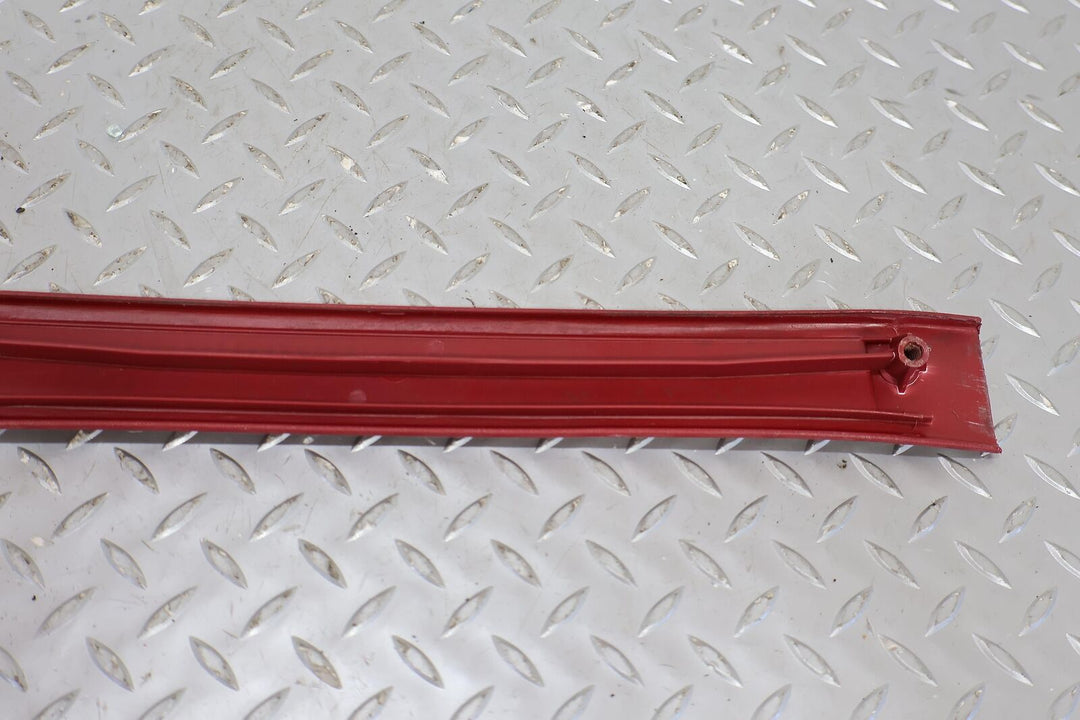 89-93 Ford Mustang Convertible Interior Door Sill Entry Plates (Red)