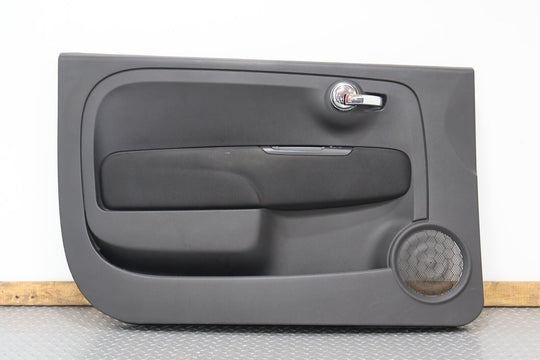 12-19 Fiat 500 Abarth 2DR Left LH Driver Interior Door Trim Panel (Black A5XX)