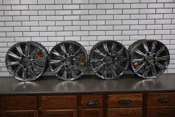 98-02 Lexus LX470 Set (4) 20x8.5 Black-Chrome 10-Spoke Wheels *See Notes*