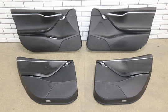 2012-2018 Tesla Model S Nappa Premium Leather Door Panel Set (4) Front/Rear