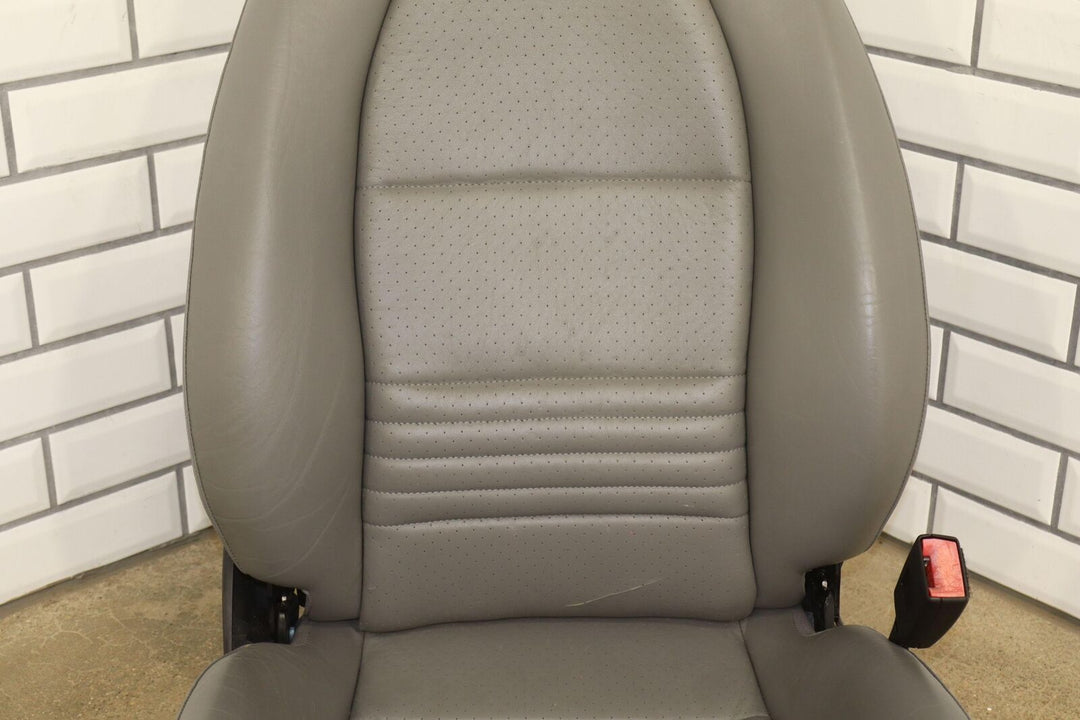 2003-2004 Porsche Boxster 986 Right Passenger Leather Seat (Gray Y1) Burn Marks