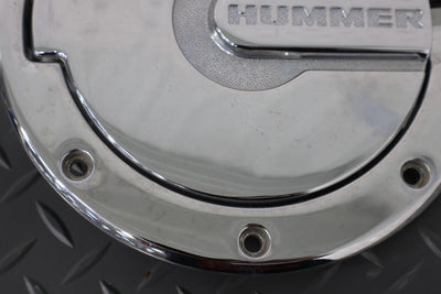 03-07 Hummer H2 Gas Fuel Tank Door Chrome Cover (Lightly Weathered)