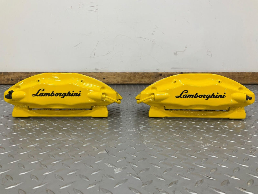 Lamborghini Gallardo Powder Coated Yellow Brembo Brake Caliper Set Fresh Rebuild