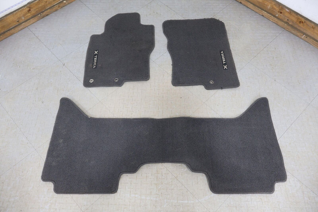 09-15 Nissan Xterra OEM Cloth Floor Mats Set (Dark Gray) 3 Pieces (See Notes)