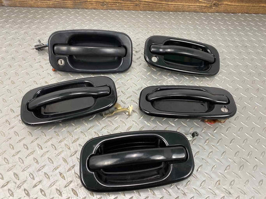 00-06 Chevy Suburban 1500 Set Of 5 Exterior Door Handles (Black 41u) FRONT/REAR