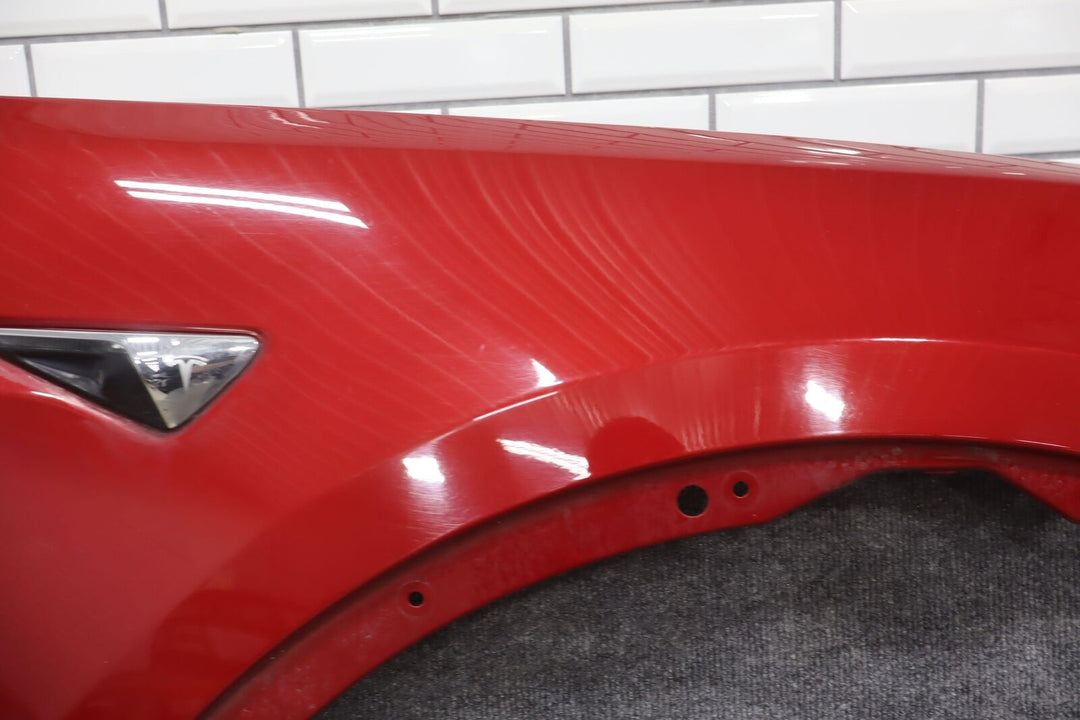 2016-2024 Tesla Model X Passenger Right Fender (Red PPMR)