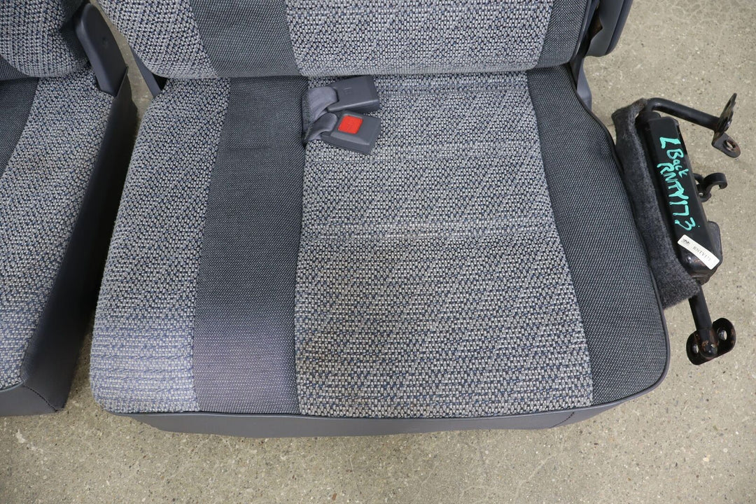 1992 Toyota Land Cruiser Pair LH&RH 3rd Row Cloth Seat (Gray FD10) LH Side Tears