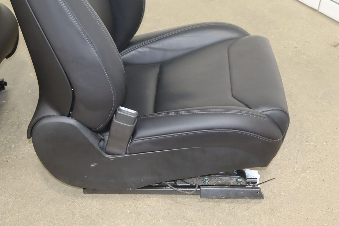 2016-2018 Tesla Model S Next Gen Black Leather/Ventilated Front Seats (Black)