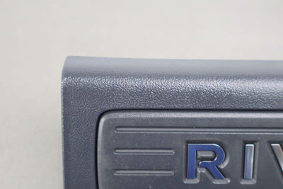 22-24 Rivian R1T Pair LH & RH Interior Rear Door Sill Entry Plates (Black)