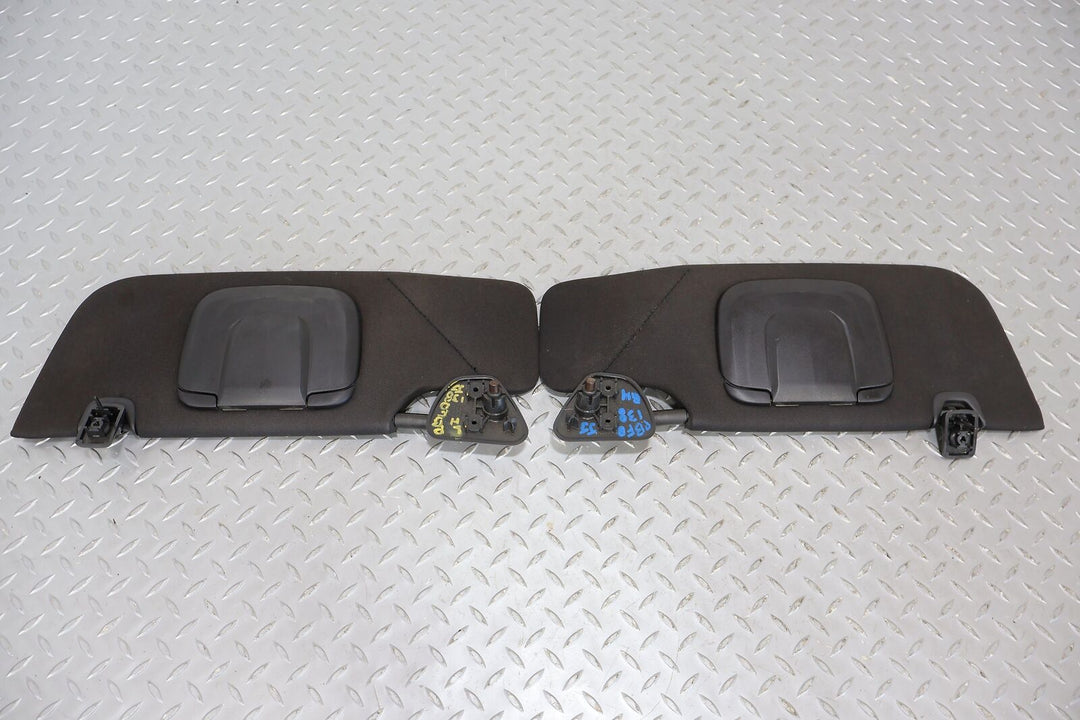 10-14 Ford Mustang Coupe Pair LH&RH Interior Sun Visors (Black)