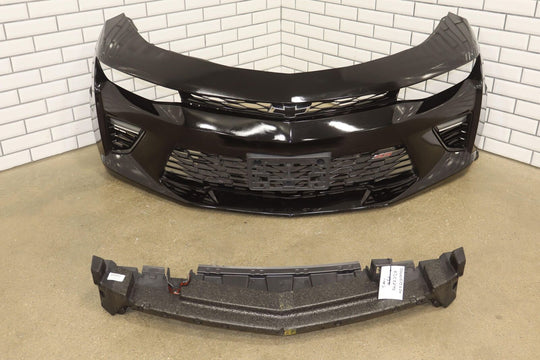 16-18 Chevy Camaro SS Base OEM Front Bumper W/Fog Lights Black (Repainted)