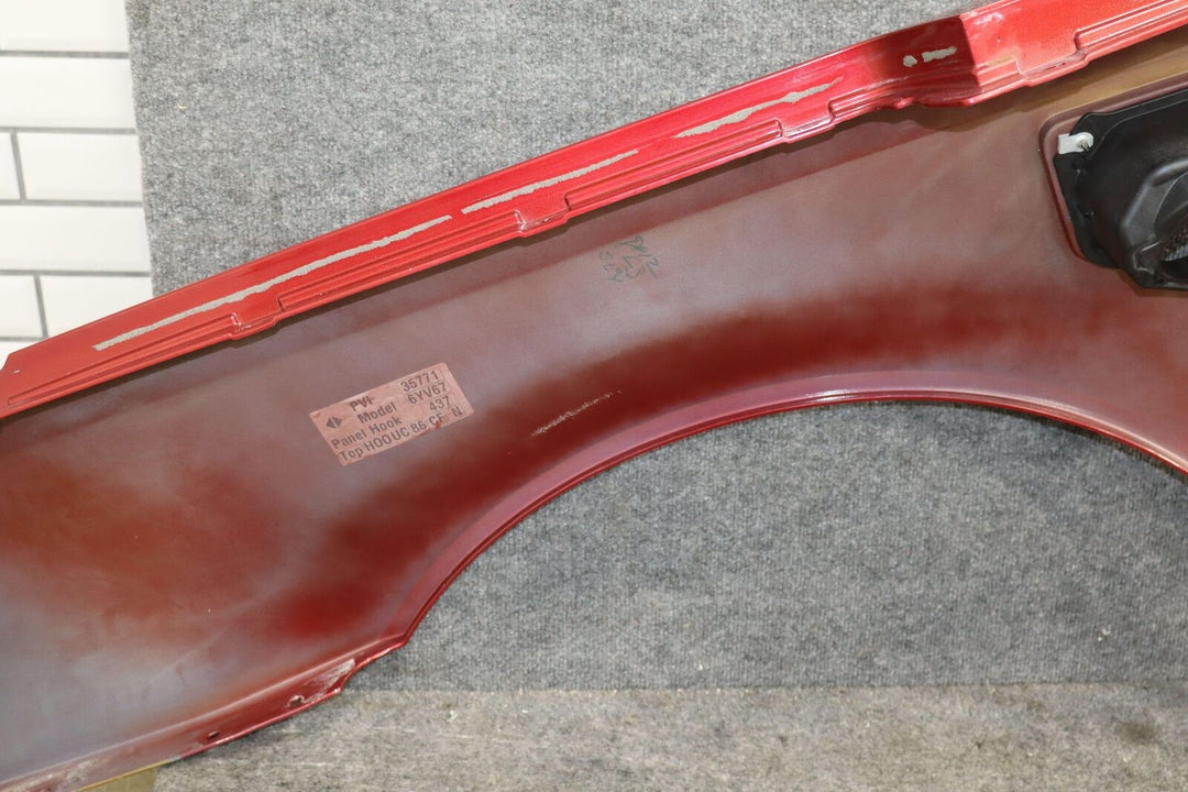 04-09 Cadillac XLR LH Left Driver Quarter Panel W/Fuel Door Crimson Pearl (86U)