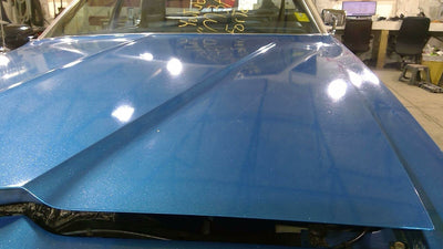 73-74 Ford Galaxy 500 OEM Hood  (Metallic Blue Respray)