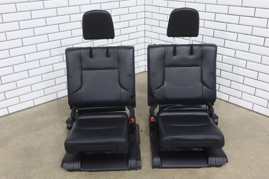 10-13 Lexus GX460 Pair LH&RH Leather Rear 3rd Row Seats (Black 20) Lt. Wear