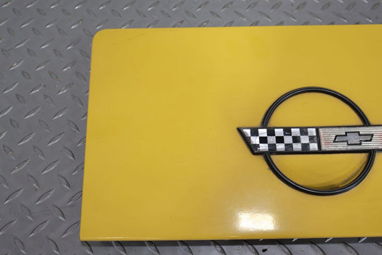 84-89 Chevy C4 Corvette Fuel Tank Filler Door Cover (Yellow WA8769) See Notes