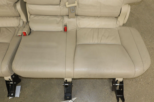 03-09 Lexus GX470 Pair LH&RH Split Bench 2nd Row Leather Seat Set (Ivory 00)