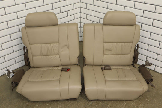 1996-1997 Lexus LX450 Land Cruiser Pair Rear 3rd Row Leather Seats (Beige LC43)