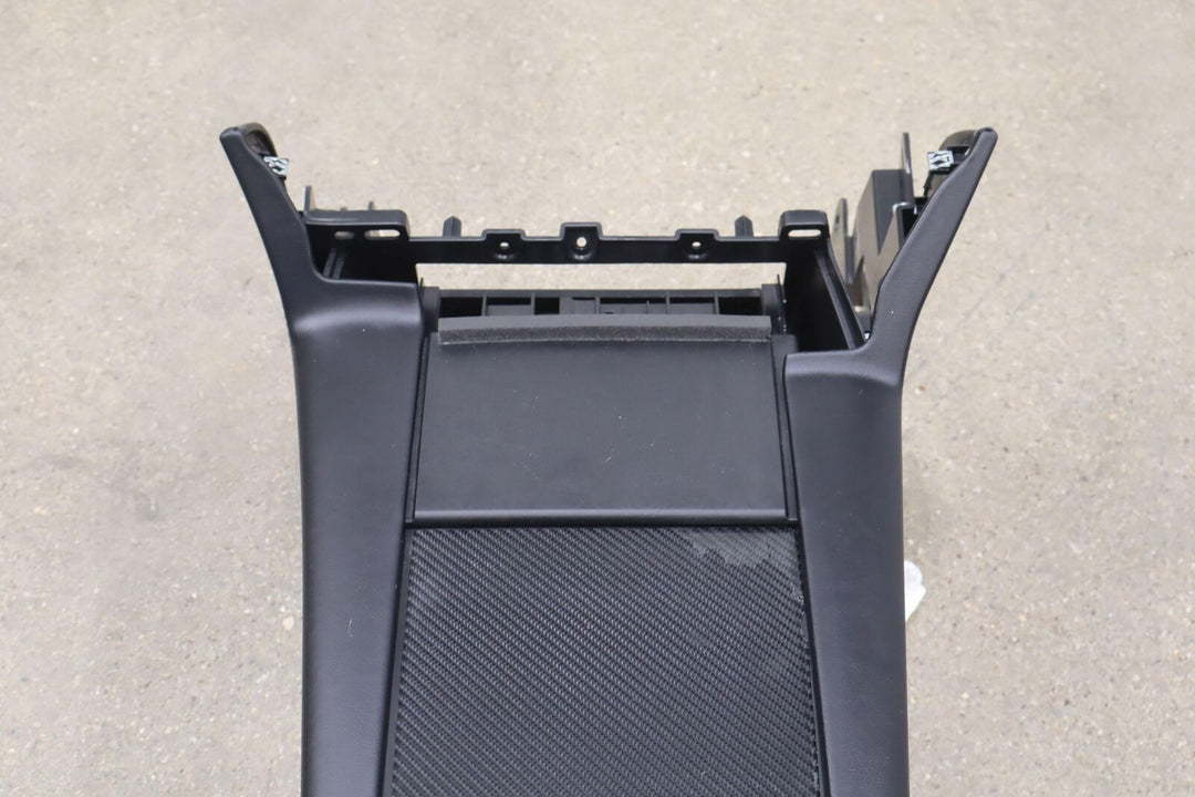 2016 Tesla Model S OEM Floor Center Console W/ Armrests (Black/Tan Leather)