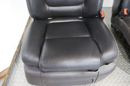 2003-2006 Chevy SSR Pair LH & RH Leather Power Bucket Seat Set (Black) Some Wear