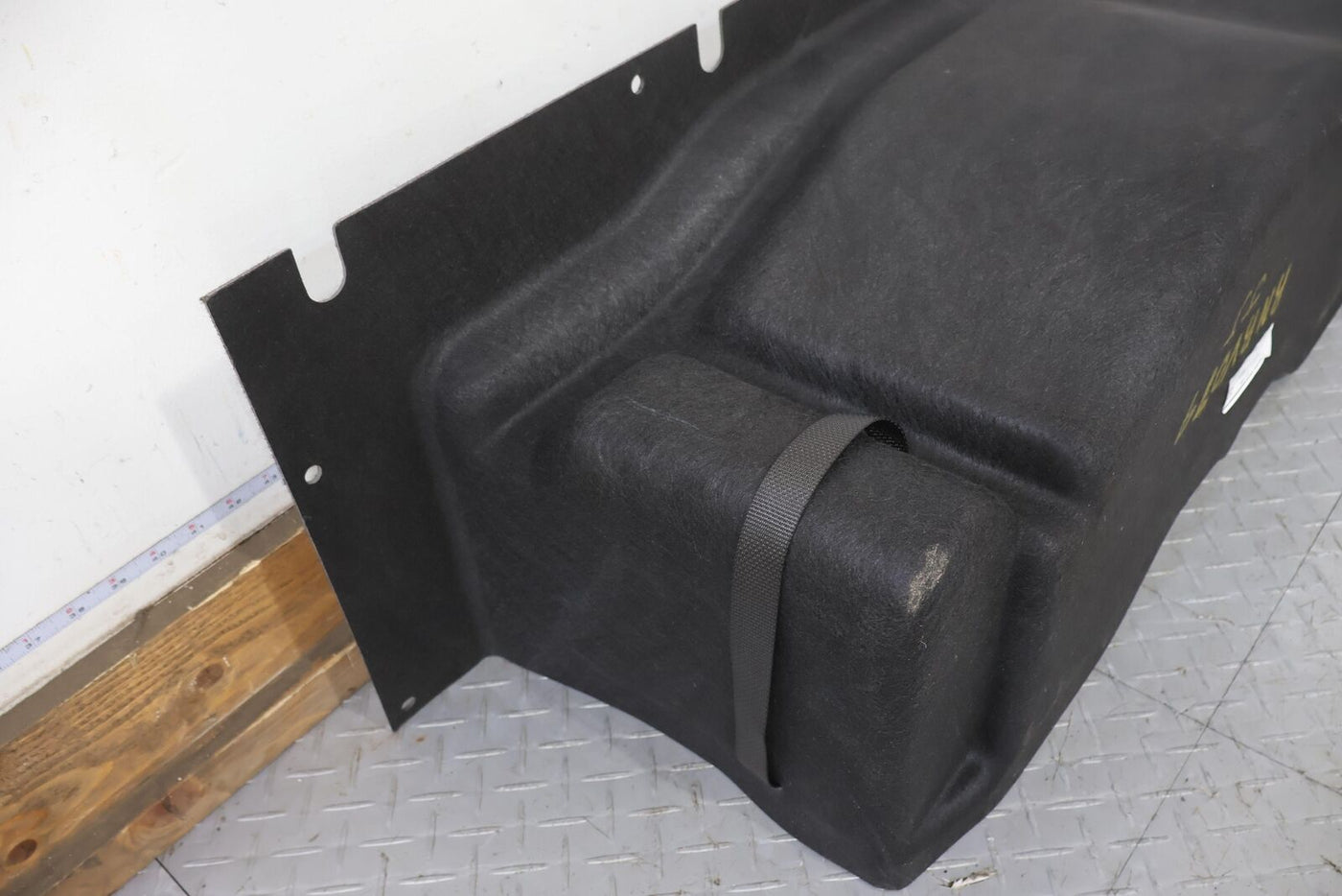 2022 Rivian R1S Rear Cargo Area Carpet Cleanout (Black Mountain) Light Wear