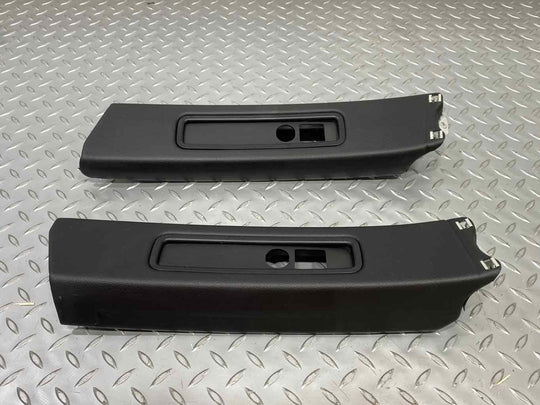 05-12 Porsche 911 997 Pair LH & RH Interior B-Pillar Trim Panels (Black AN) OEM